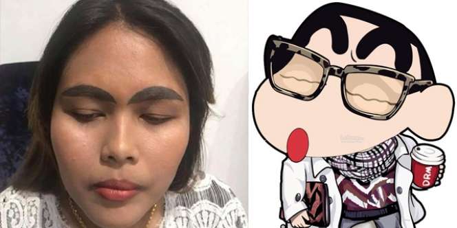 Ditato Biar Terlihat Tebal, Malah Dapat Alis Sinchan