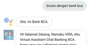BCA Ikut Tren `Zaman Now`, Hadirkan VIRA di Google Assistant