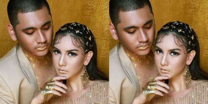 Pemotretan Bertabur Emas, Intip Makeup Look Irish Bella