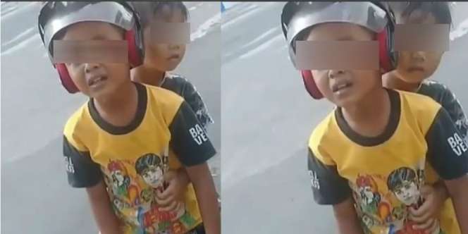 Viral! Reaksi Polos Bocah SD Bermotor Mini `Ditilang` Polisi