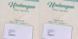 Baca Nama Tamu di Kartu Undangan Ini, Bikin Ngakak
