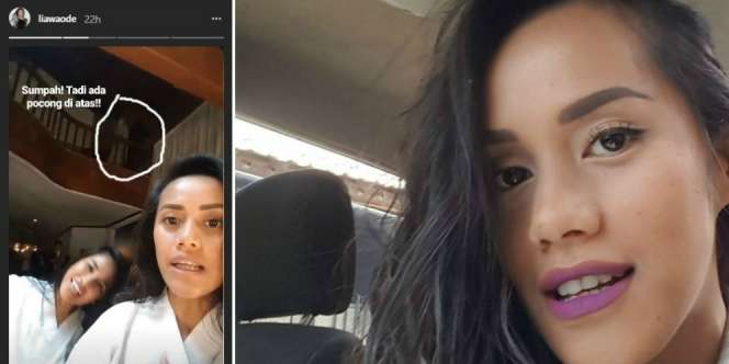 Instastory Ada Penampakan, Lia Waode Ketakutan