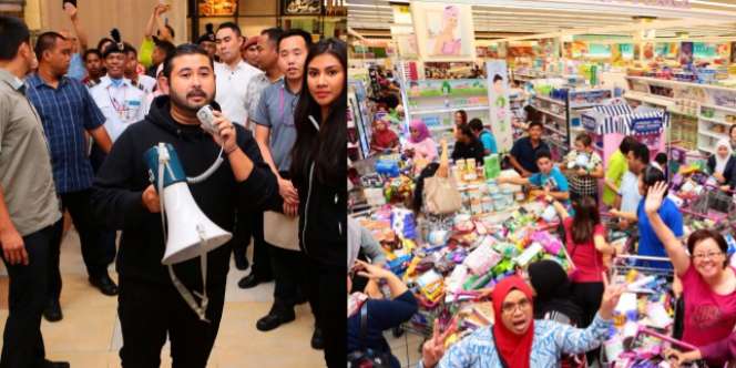 Pangeran Tajir, Belanjaan Pengunjung Satu Mal Ditraktir