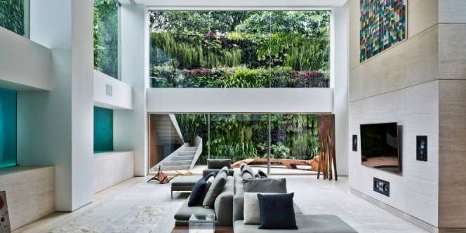 Desain Unik Kolam Renang, Jadi Pemandangan di Ruang Santai