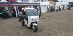 Penampakan Motor Listrik Roda 3, Cocok Buat Antar Anak