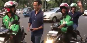 Kocak! Wajah Driver Ojol Berubah Pucat Dapat Order Nadiem