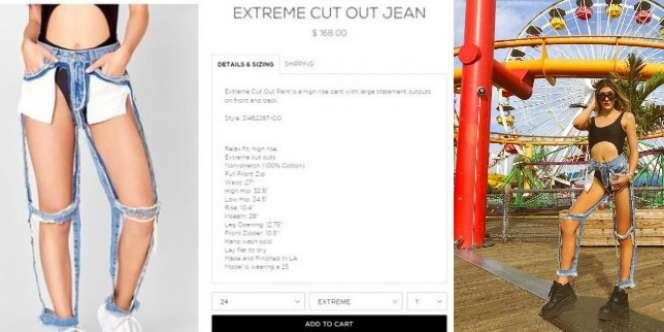 Celana Ripped Jeans Ini Dijual Rp2 Juta, Robeknya Keterlaluan!
