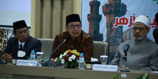 Menag: Grand Syekh Al Azhar Peduli Islam di Indonesia