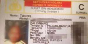 Ngakak Habis! `Thanos` Punya SIM C Palembang