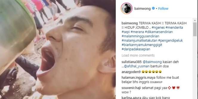 Jadi Presiden Jomblo, Reaksi Baim Wong Bikin Ngakak
