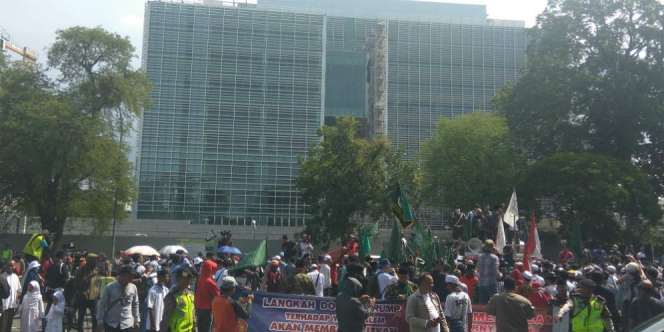 Demo Palestina di Jakarta, Kedubes AS Tutup Layanan Publik