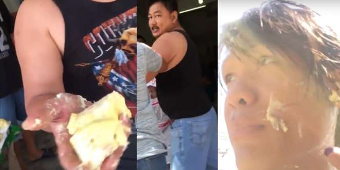Video Ditampar Durian Ini Jadi Viral
