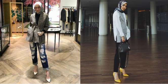 4 Gaya `Anti Mainstream` di Bulan Ramadan dengan Sepatu Hak
