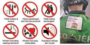 Imbauan di Jaket Driver Ini Viral, Mungkin Gambarnya Ambigu