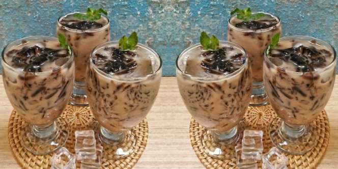 Buka Puasa Segar dengan Es Teh Tarik Cincau, Ini Resepnya