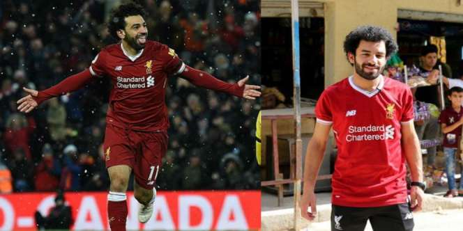 Bisa Bedakan Mana Mohammed Salah yang Asli dan 'Palsu' Ini?