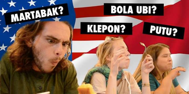 Reaksi Bule Saat Cicipi Jajanan Indonesia