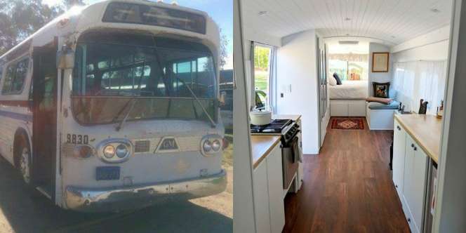 Keren! Bus Reot Diubah Menjadi Rumah Impian