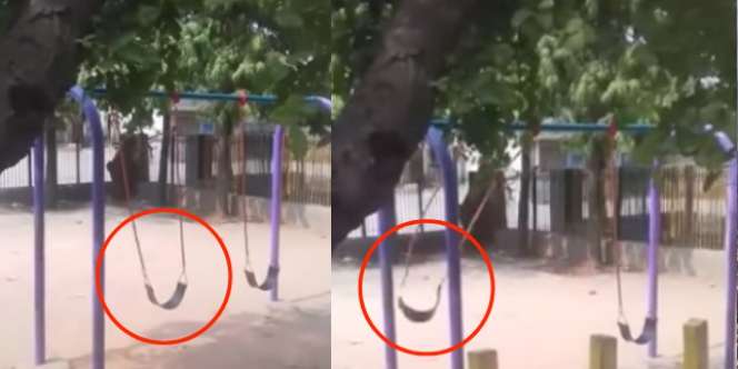 Heboh Ayunan di Taman Bergerak Sendiri