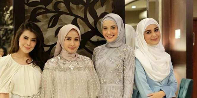 Adu Gaya Kondangan Glamor Ala Bella, Shiren dan Zaskia Sungkar