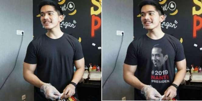 Hoax! Kaesang Pakai Kaos #2019NantiPresiden