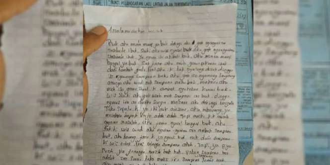 Langgar Nasihat Ibu, Surat Penyesalan Bocah Ini Bikin Nangis