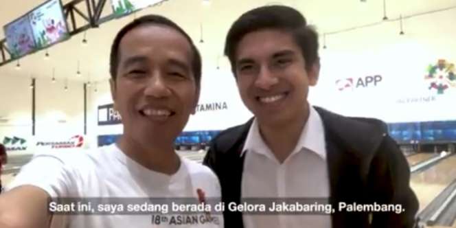 Ngevlog Bareng Menpora Ganteng, Jokowi Banjir Titipan Salam