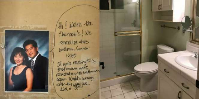 Beli Rumah Seken, Pasutri Temukan Pesan Rahasia di Kamar Mandi