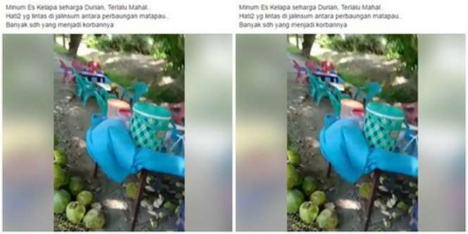 Digetok Warung Pinggir Jalan, Es Kelapa Rp105 Ribu