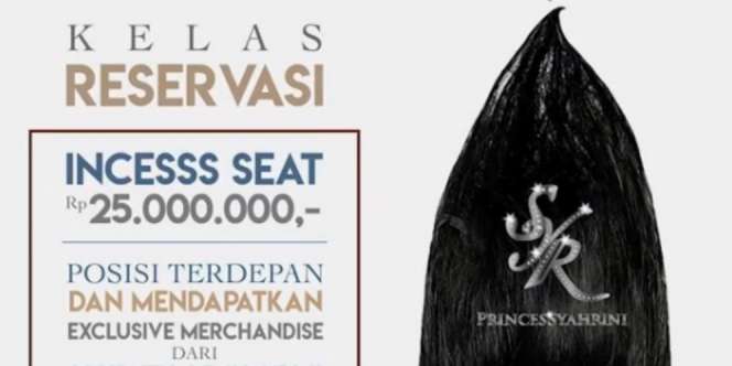 Syahrini Jual Tiket Konser `10 Tahun Jambul Khatulistiwa` Rp 25 Juta