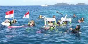 Kirab Obor Asian Games 2018 Tiba di Raja Ampat