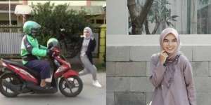 Aksi Hijaber Joget #KikiChallenge Pakai Ojol