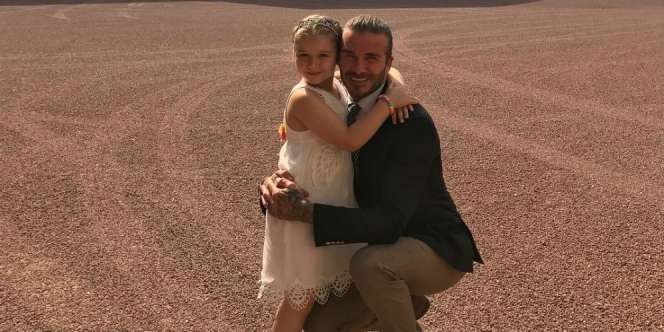 David Beckham Potong Sendiri Rambut Putrinya, So Sweet