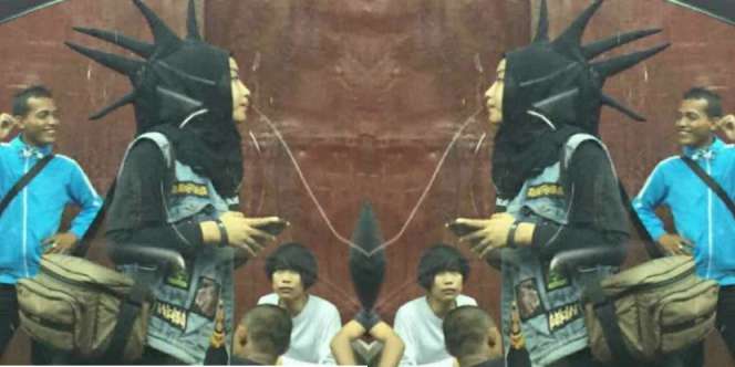 Heboh Gaya Hijab Nyeleneh, Mohawk