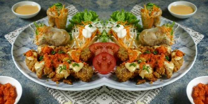 Resep Ayam Karage dengan Sambal Taichan & Saus Keju