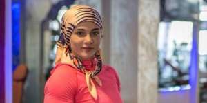 Gaya Berhijab Binaragawati Cantik, Khloud Essam
