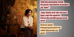 Geger! Wanita Ini Rekam Cara Pedagang Ayam Kampung Beri Pewarna Tekstil