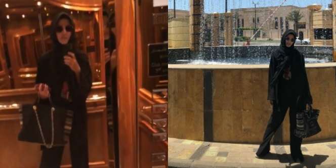 Penampilan Nia Ramadhani di Tanah Suci Disindir Seperti Lagi Liburan