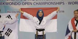 Defia Rosmaniar, Atlet Taekwondo Berhijab di Asian Games