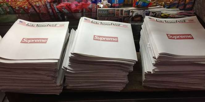 `Supreme` di Halaman Utama, Koran `New York Post` Ludes 3 Jam