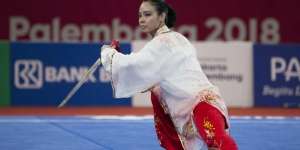 Atlet Wushu Lindswell Kwok Sumbang Emas Kedua Buat Indonesia