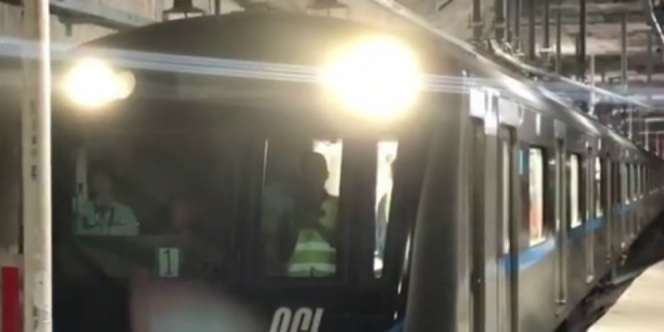 Detik-detik MRT Melintas di Bawah Tanah Blok M-Senayan