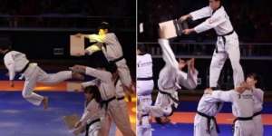 Wow! Orang-orang Berterbangan di Pembukaan Kompetisi Taekwondo Ini