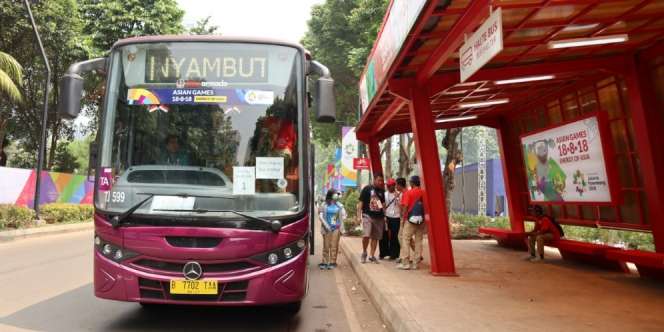 Lebih dari Setengah Juta Orang Naik Transjakarta Selama Asian Games