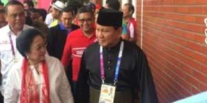 Saat Megawati dan Prabowo `Reuni` di Final Pencak Silat Asian Games