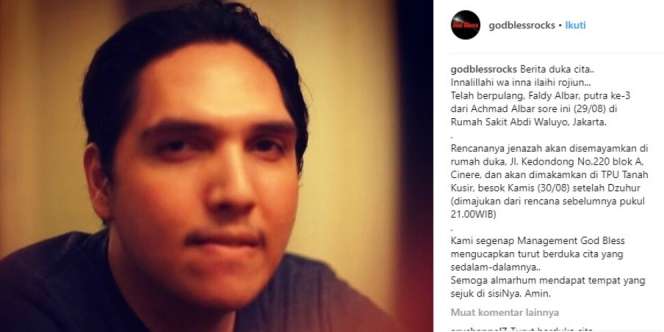 Innalillahi, Kabar Duka Datang dari Achmad Albar