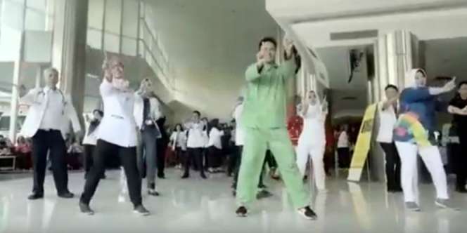 Viral Pegawai RSCM Flash Moob Lagu Asian Games Via Vallen