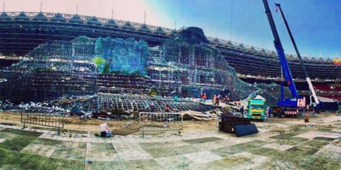 Intip Penampakan Panggung Penutupan Asian Games 2018
