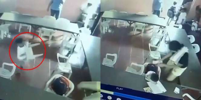 Ngakak Parah! Ketiduran di Kelas Pas Bangun Gendong Kursi Dikira Tas