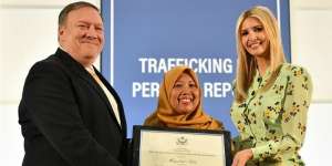 Mantan TKW Dapat Penghargaan dari Kemenlu AS